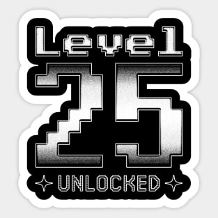 Level 25 Unlocked Sticker